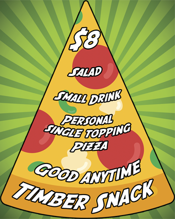 Timber Snk Pz Stand Alone BG Pizza Deals At Adventure Park In Visalia