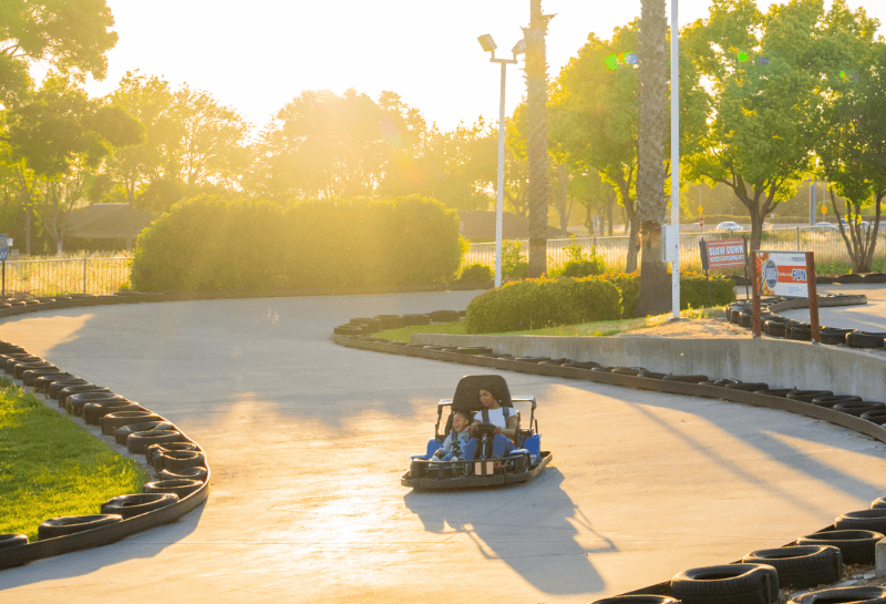 go kart at twilight